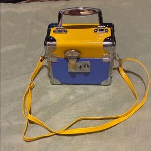 Yellow and Blue Audio Carrying Case